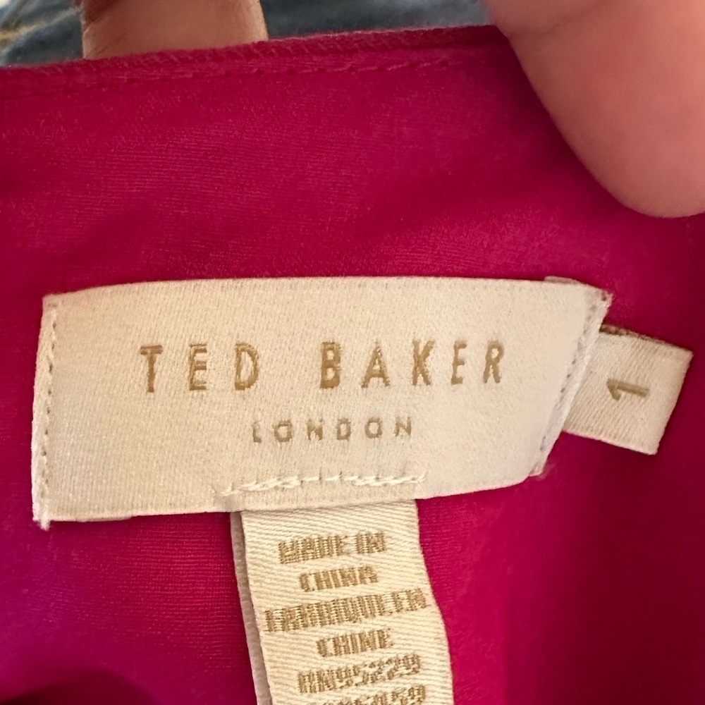 Ted Baker Melnie Drawstring Waist Wide Leg Jumpsuit 1/XS/4 Lyocell Classic - Picture 6 of 8